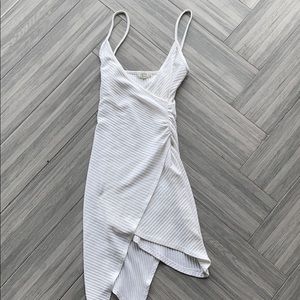 Asymmetric white sundress/coverup